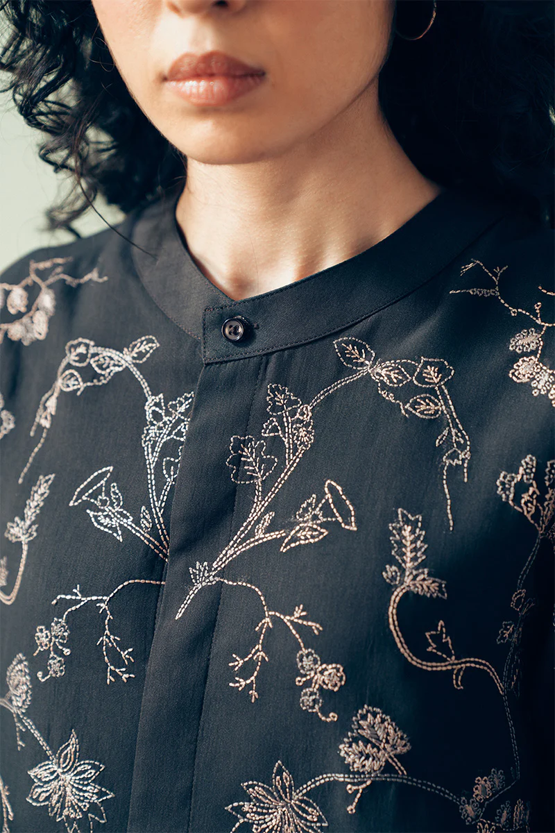 Shams Hand Embroidered Kantha Shirt (Women) - Image 3